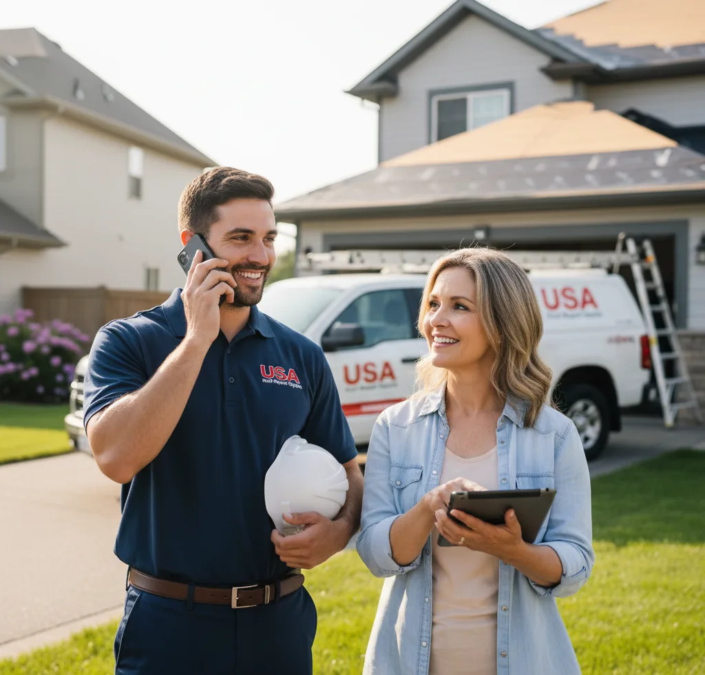 USA Roof Repair Experts customer support in Homeworth